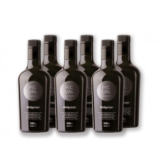Melgarejo Premium Picual. Box with 6 bottles of 500 ml.